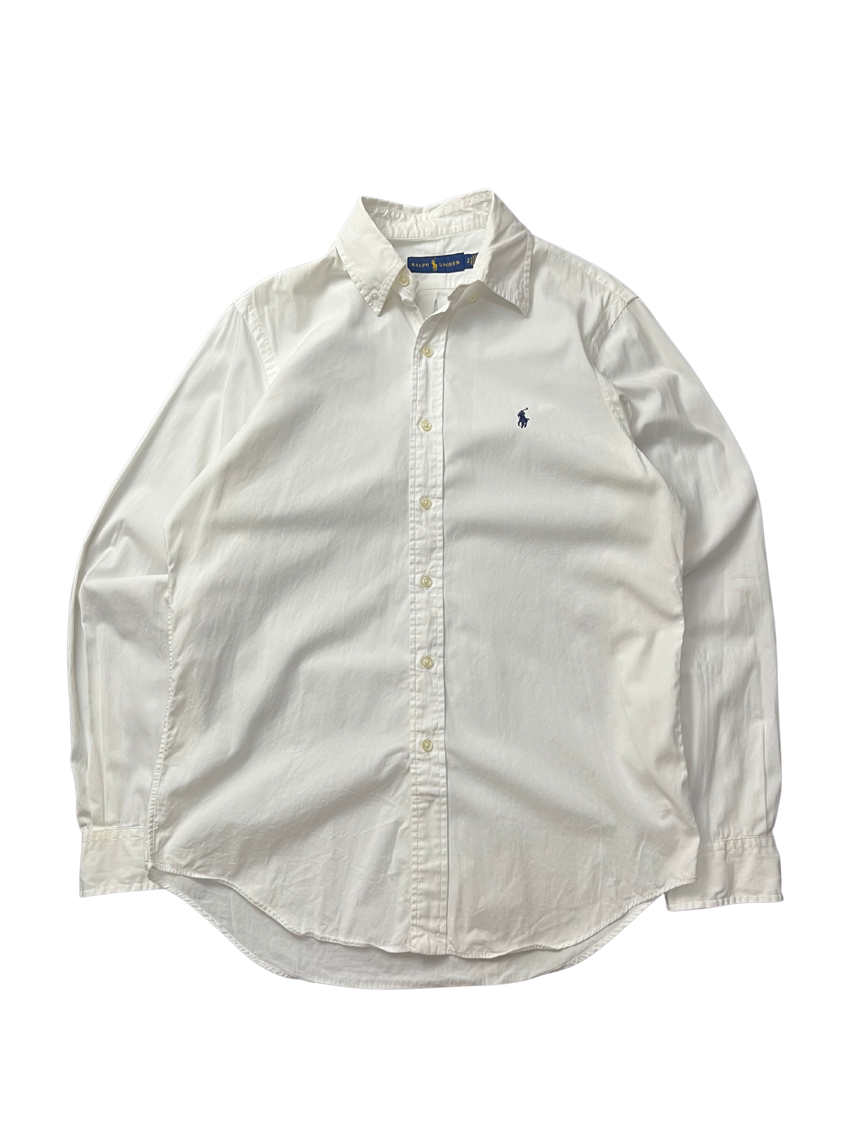 Polo Ralph Lauren classic fit long-sleeve oxford shirt with a blue embroidered logo
