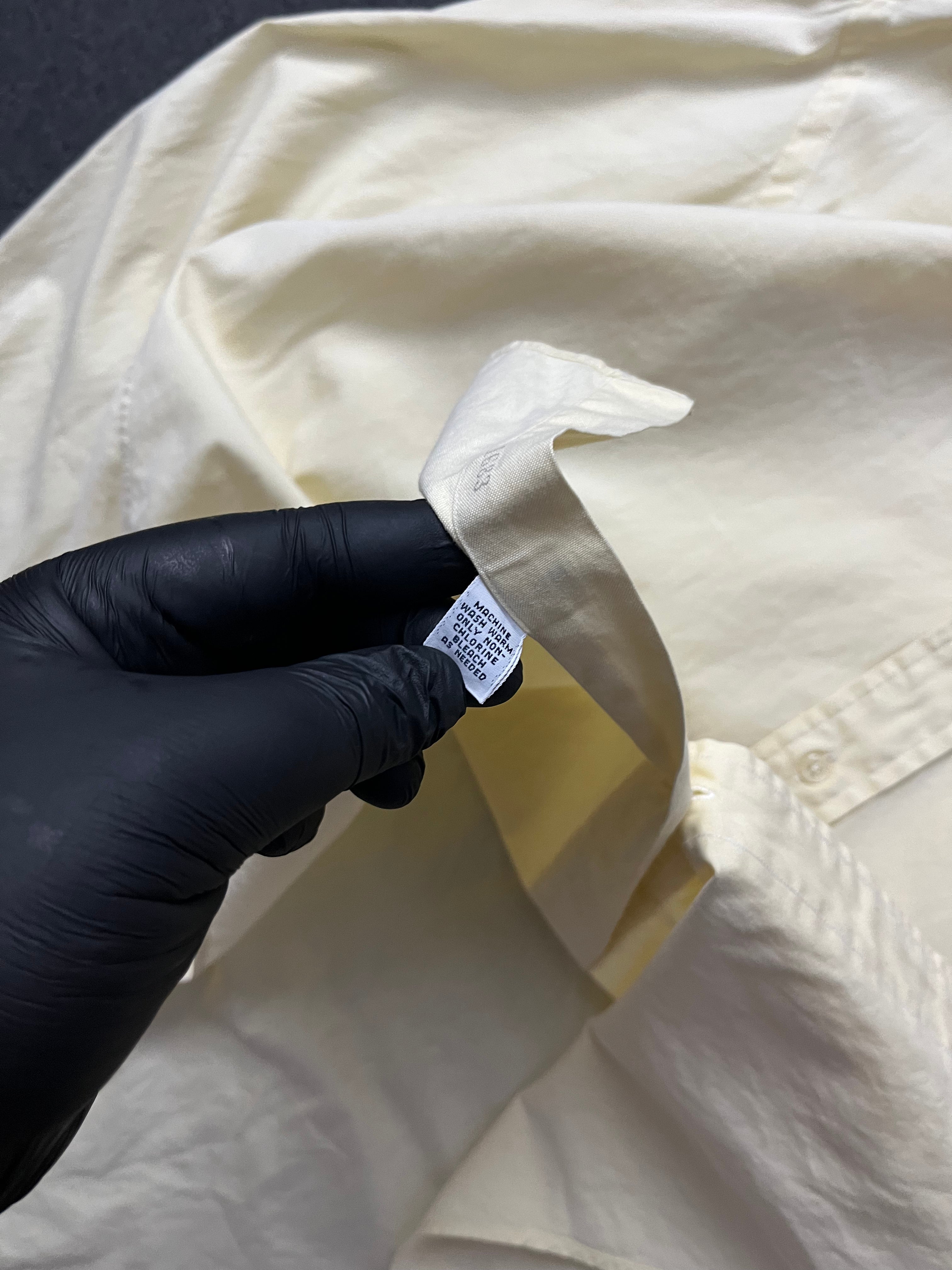 Ralph Lauren Dress Shirt Men Yellow Oxford Flesh Pony Button Down