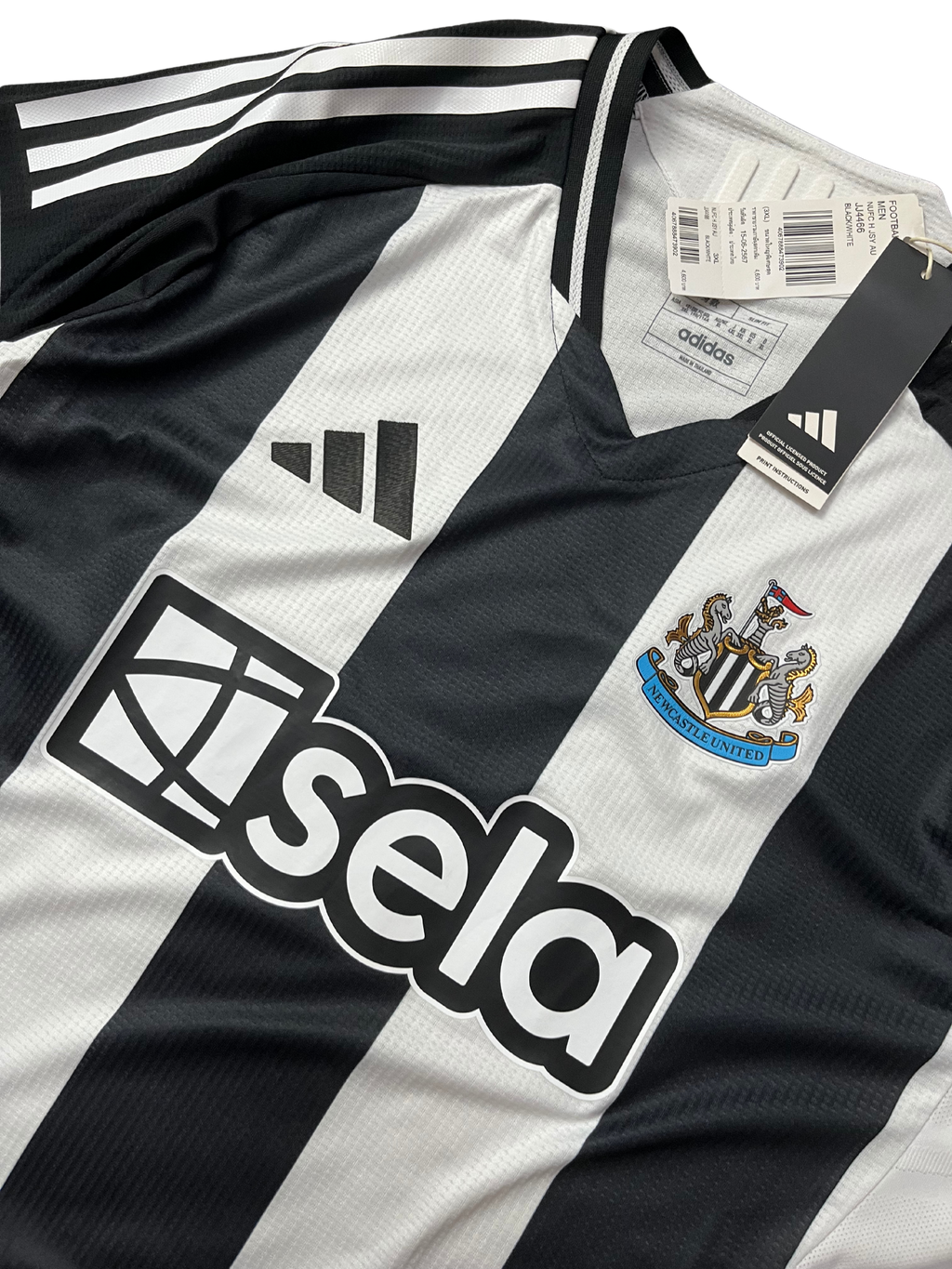 Adidas Newcastle United FC 24/25 Home Authentic Soccer Jersey Mens