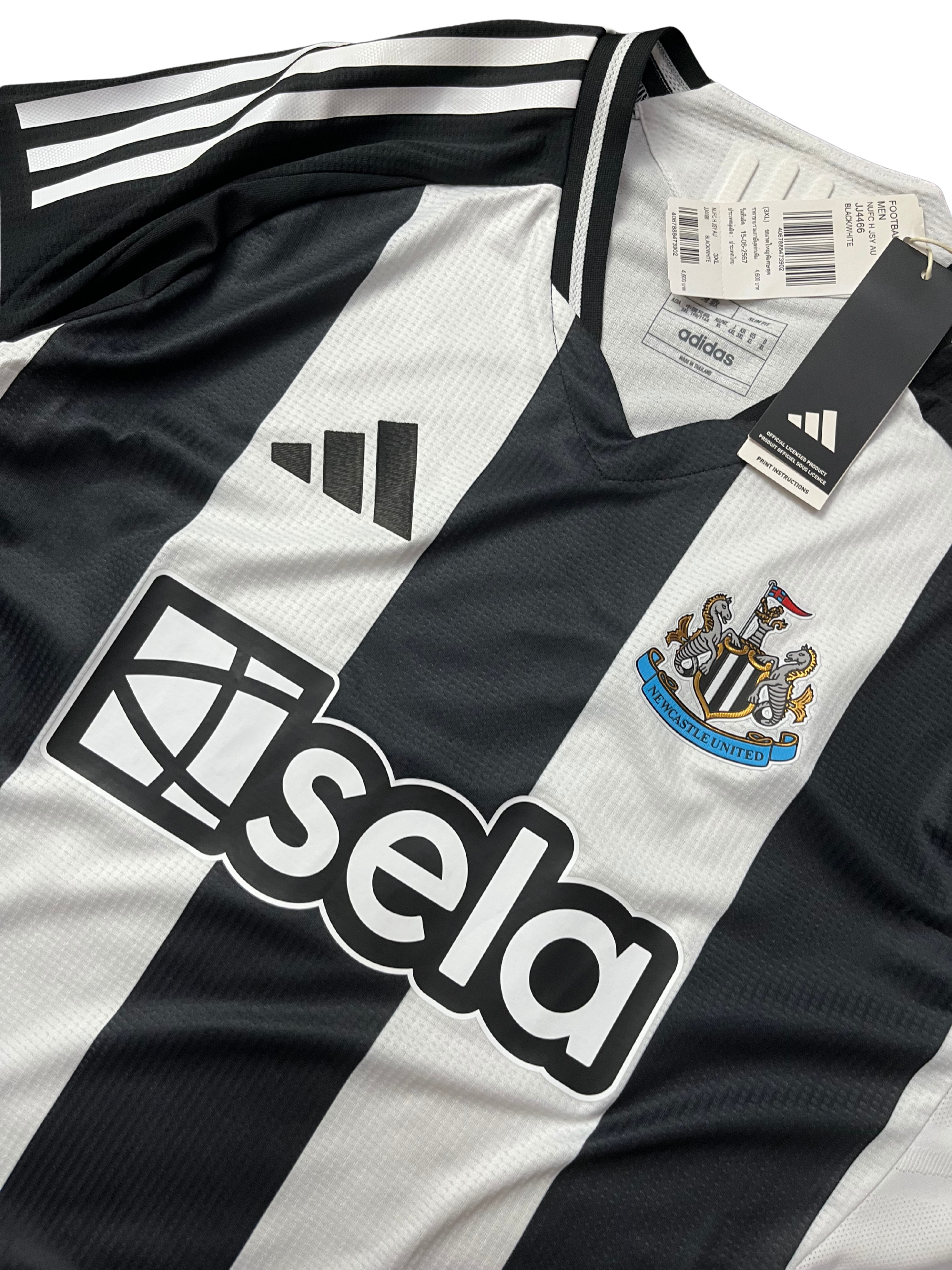 Adidas Newcastle United FC 24/25 Home Authentic Soccer Jersey Mens