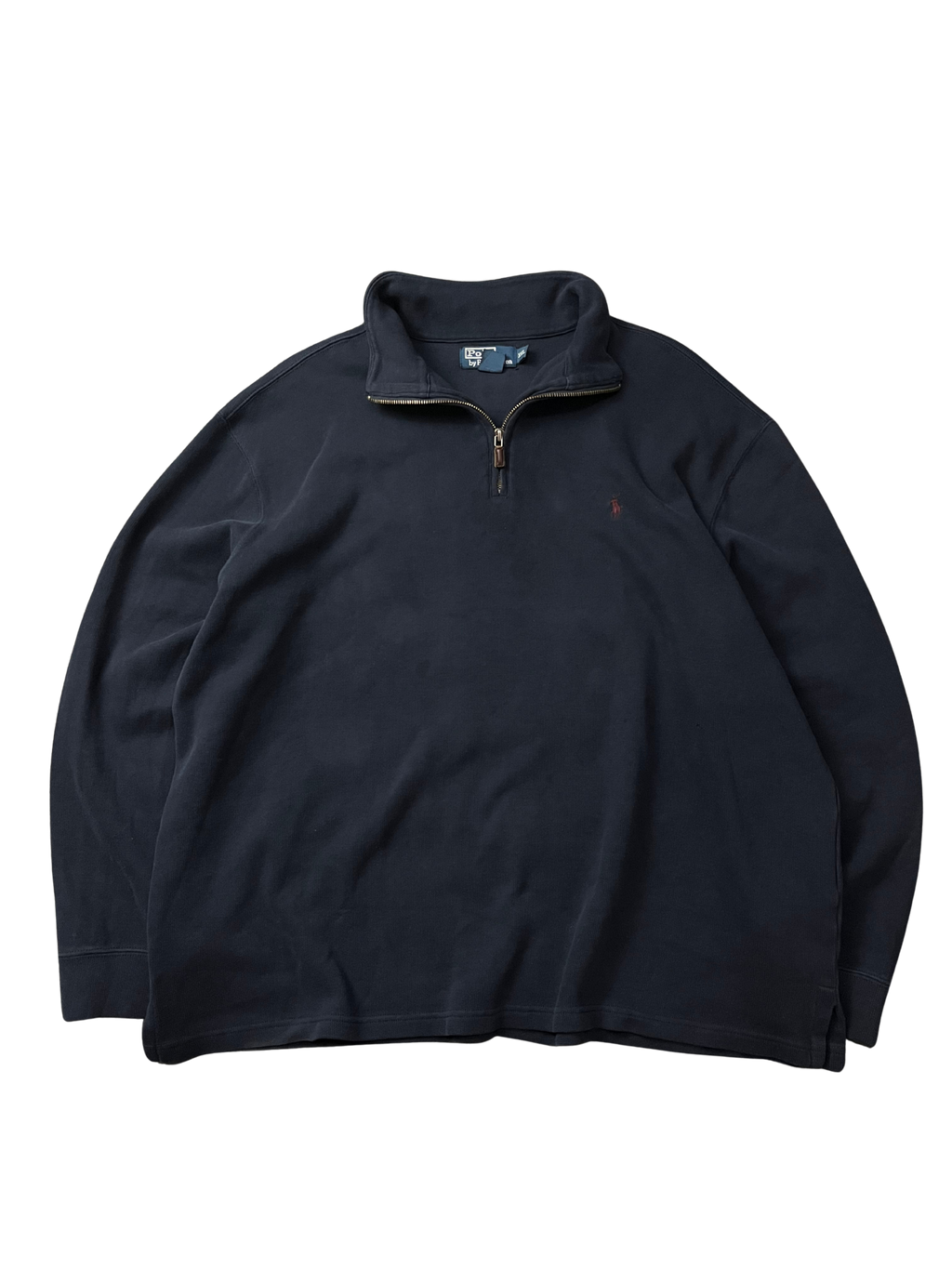 Polo Ralph Lauren Pullover Sweater Shirt Navy 1/4 Zip