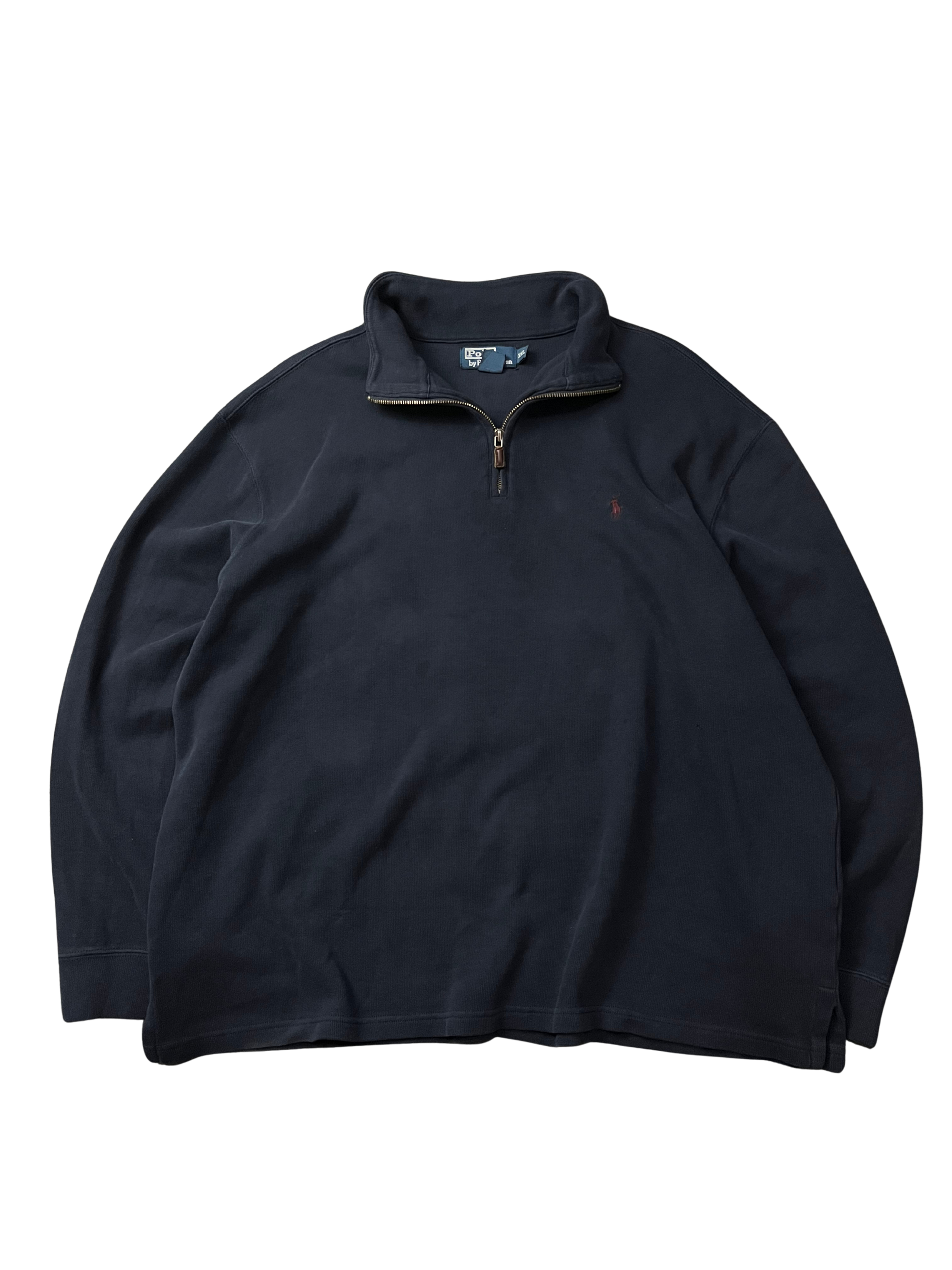 Polo Ralph Lauren Pullover Sweater Shirt Navy 1/4 Zip