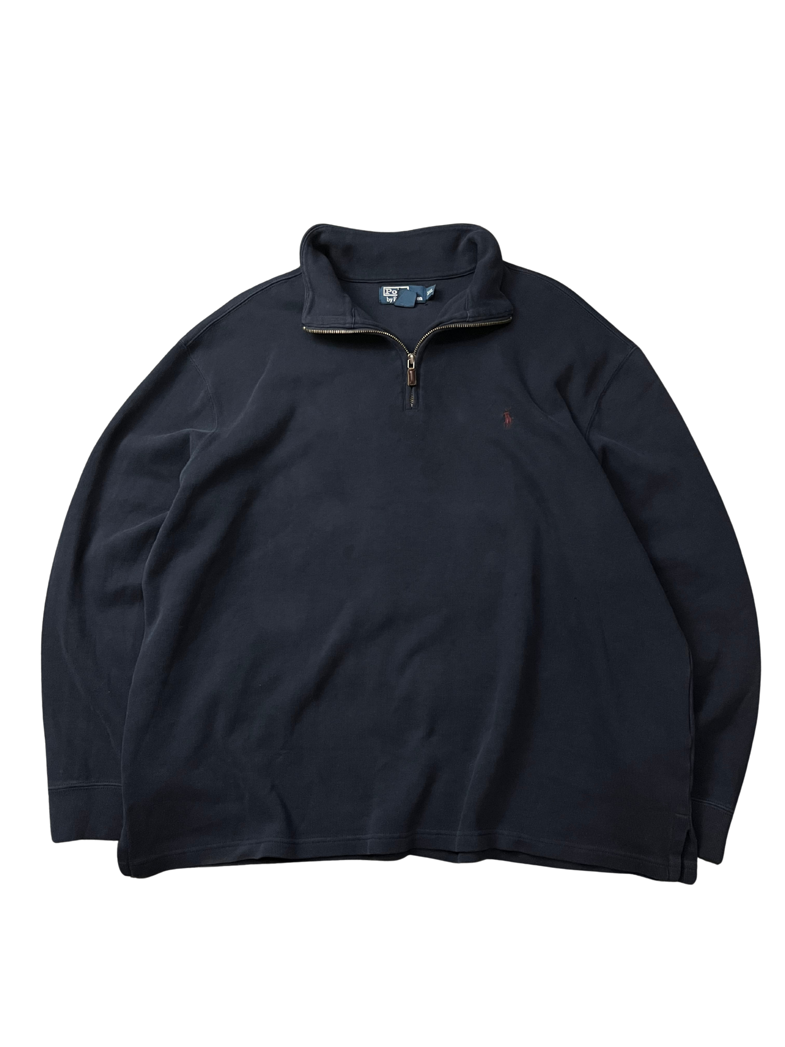 Polo Ralph Lauren Pullover Sweater Shirt Navy 1/4 Zip