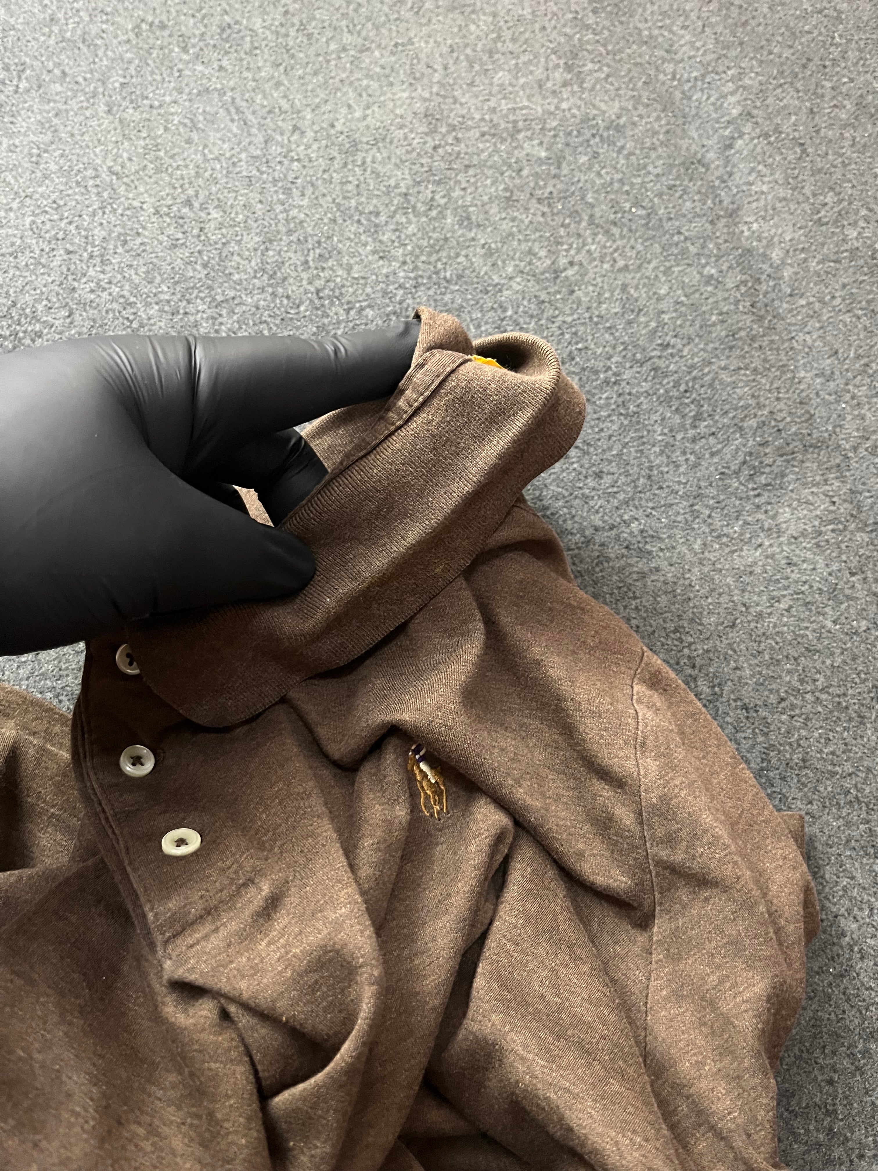 Polo Ralph Lauren Polo Pony polo shirt in brown cotton