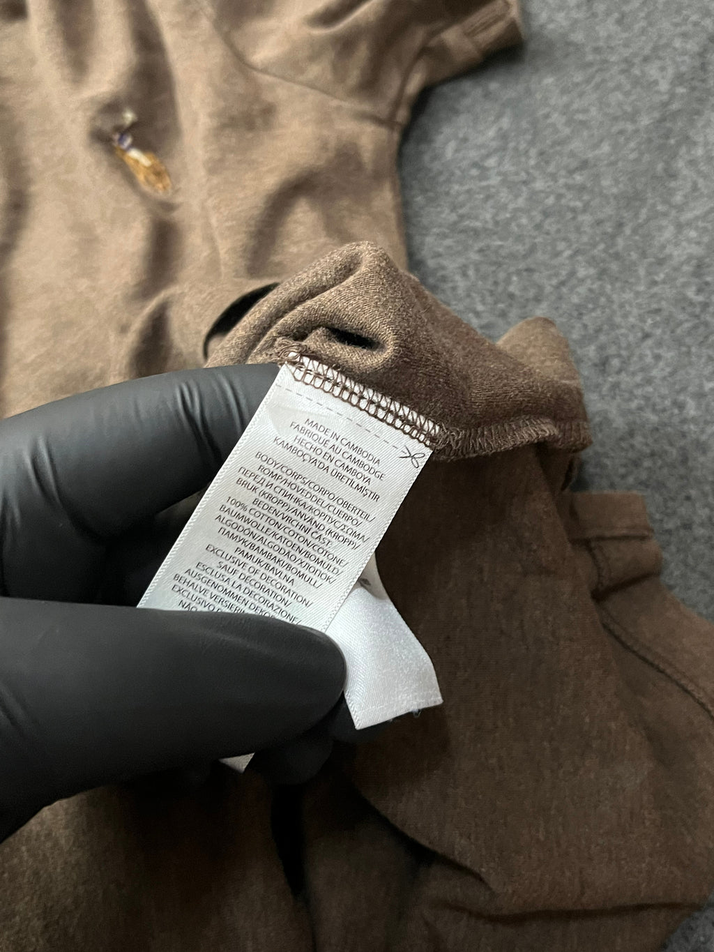 Polo Ralph Lauren Polo Pony polo shirt in brown cotton