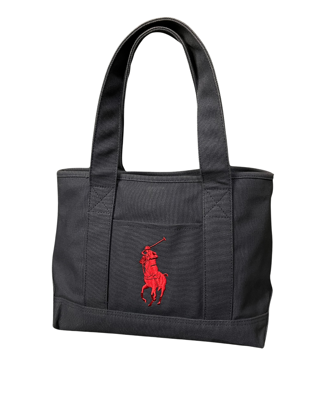 Polo Ralph Lauren Vintage Polo Ralph Lauren Pony Tote Driving Bag Black/Red