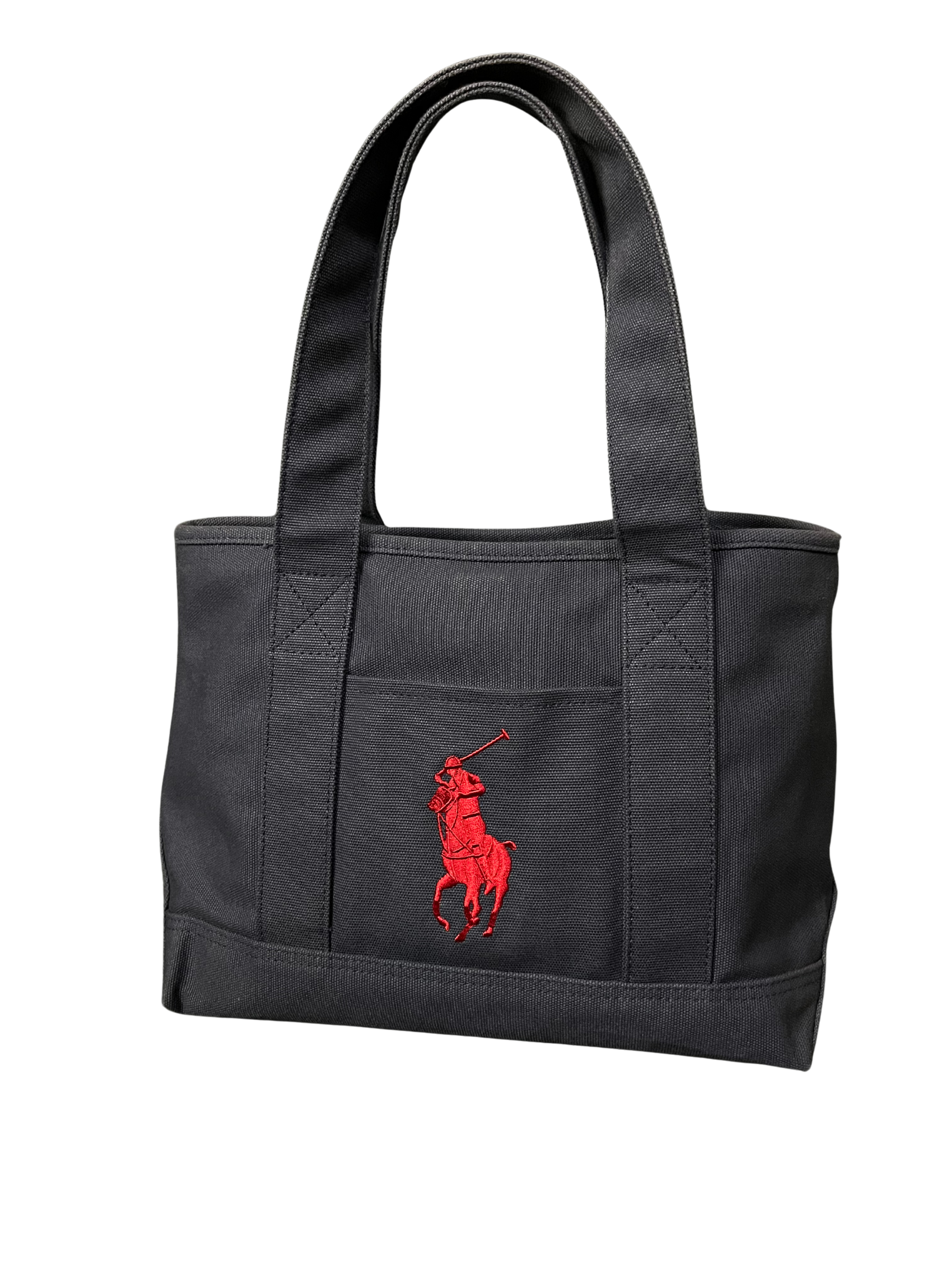 Polo Ralph Lauren Vintage Polo Ralph Lauren Pony Tote Driving Bag Black/Red