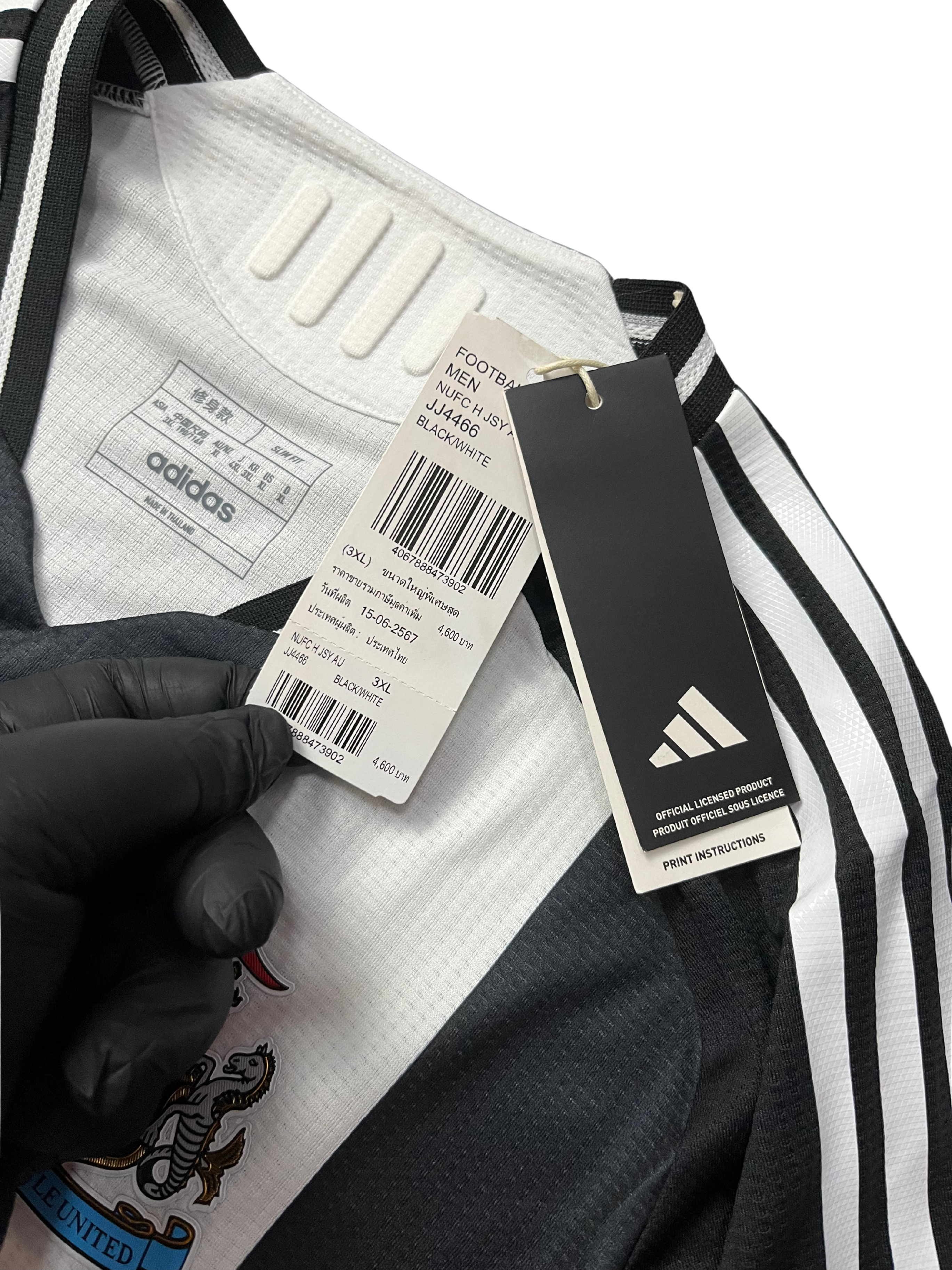 Adidas Newcastle United FC 24/25 Home Authentic Soccer Jersey Mens