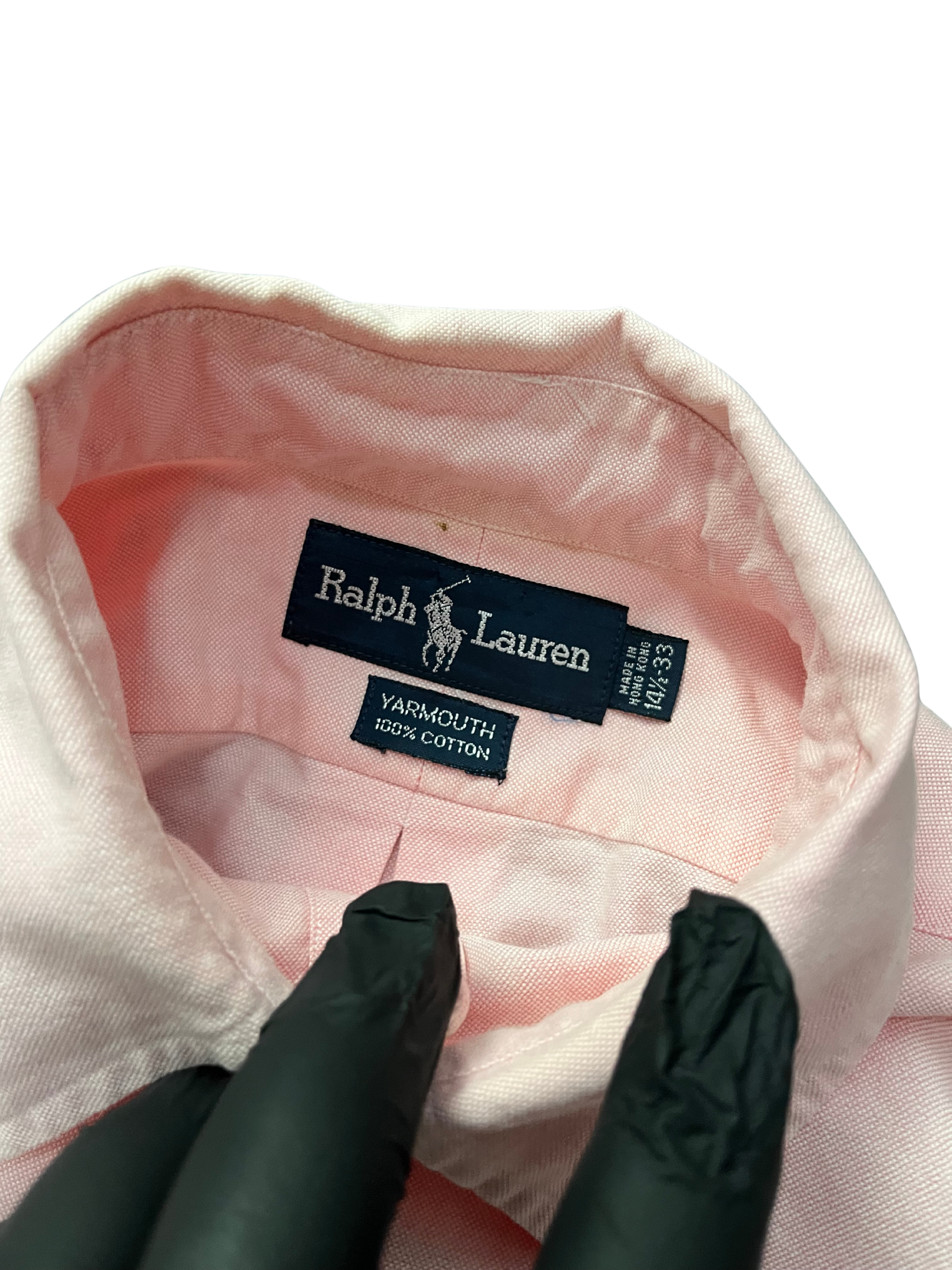 Polo Ralph Lauren Plain Light Pink Long Sleeve Shirt