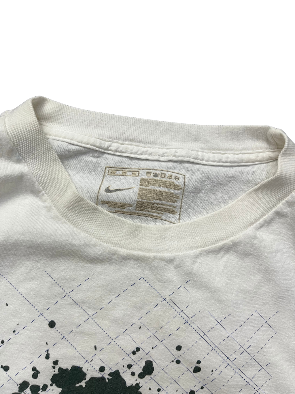 Nike Shirt White Logo Spell Out Logo