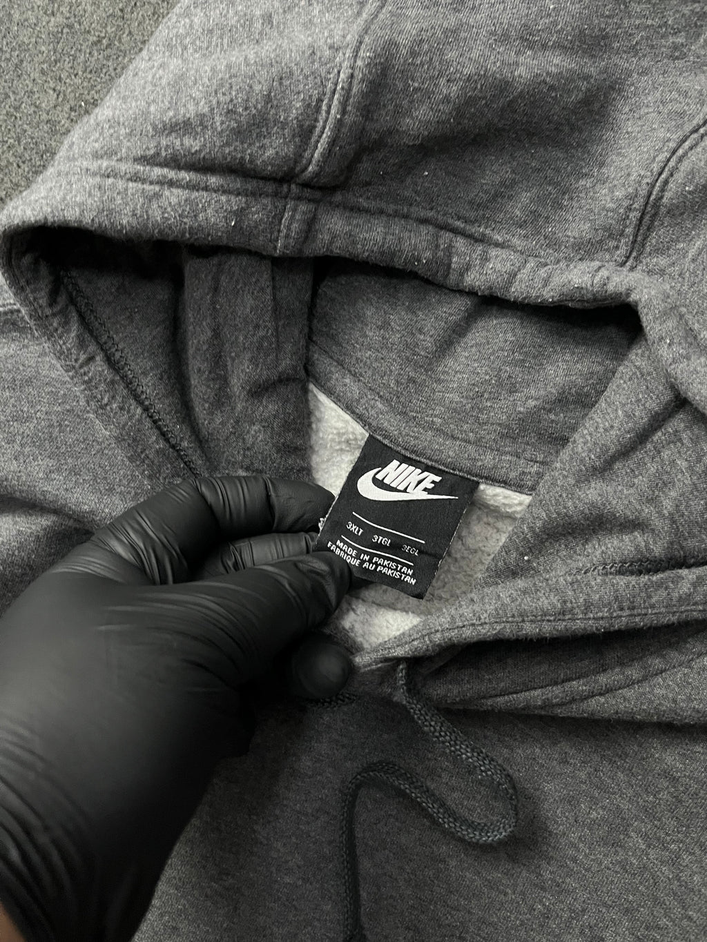 Nike Dark Grey Heather Club Men's Pull-Over Fleece Hoodie