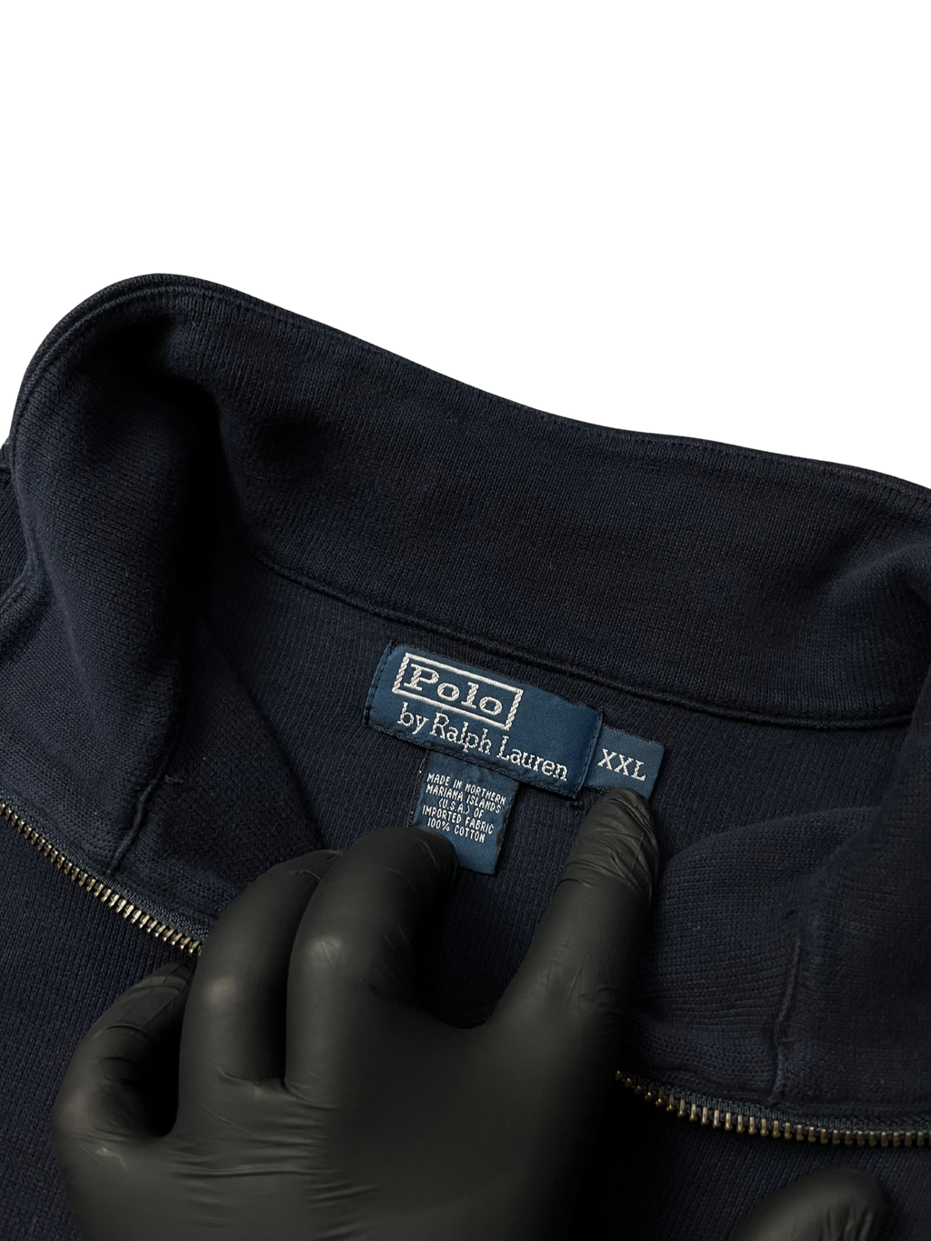 Polo Ralph Lauren Pullover Sweater Shirt Navy 1/4 Zip
