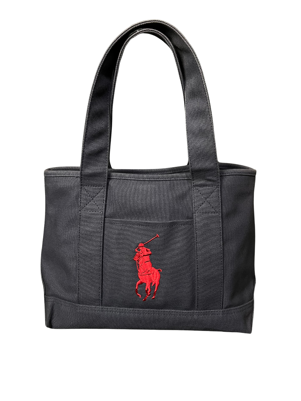 Polo Ralph Lauren Vintage Polo Ralph Lauren Pony Tote Driving Bag Black/Red