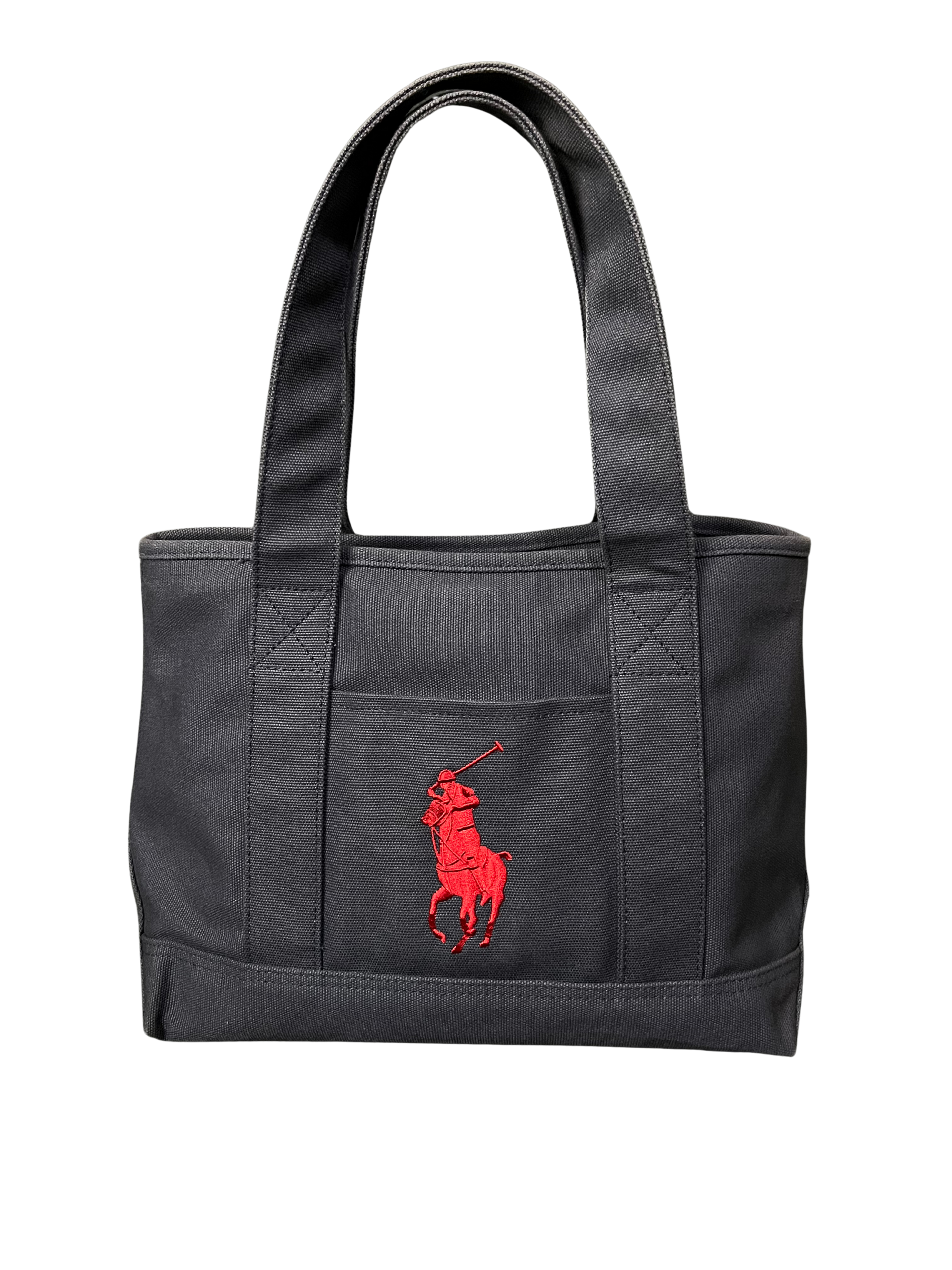 Polo Ralph Lauren Vintage Polo Ralph Lauren Pony Tote Driving Bag Black/Red