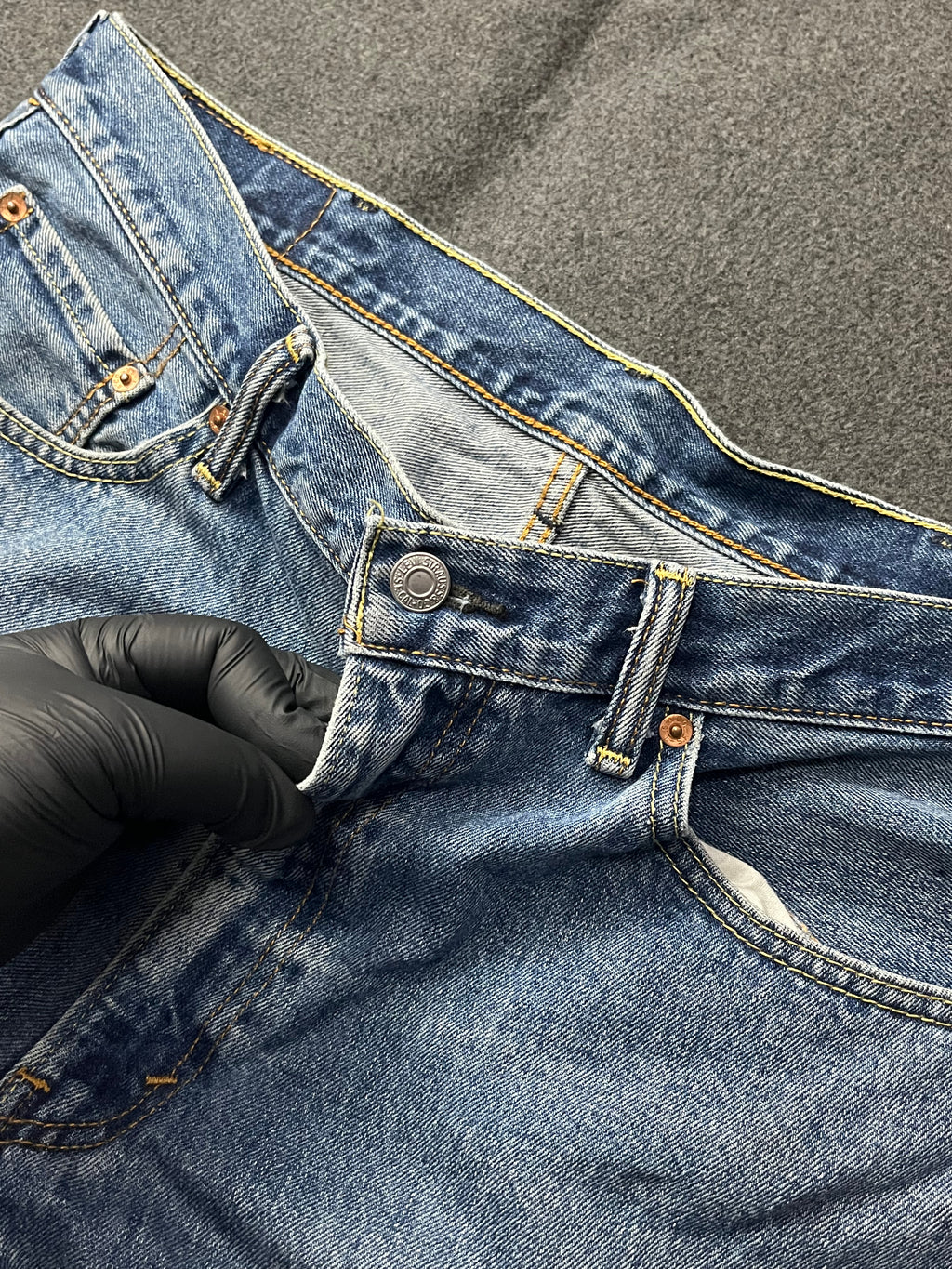 Levi's 501 Original fit jeans in a light blue wash