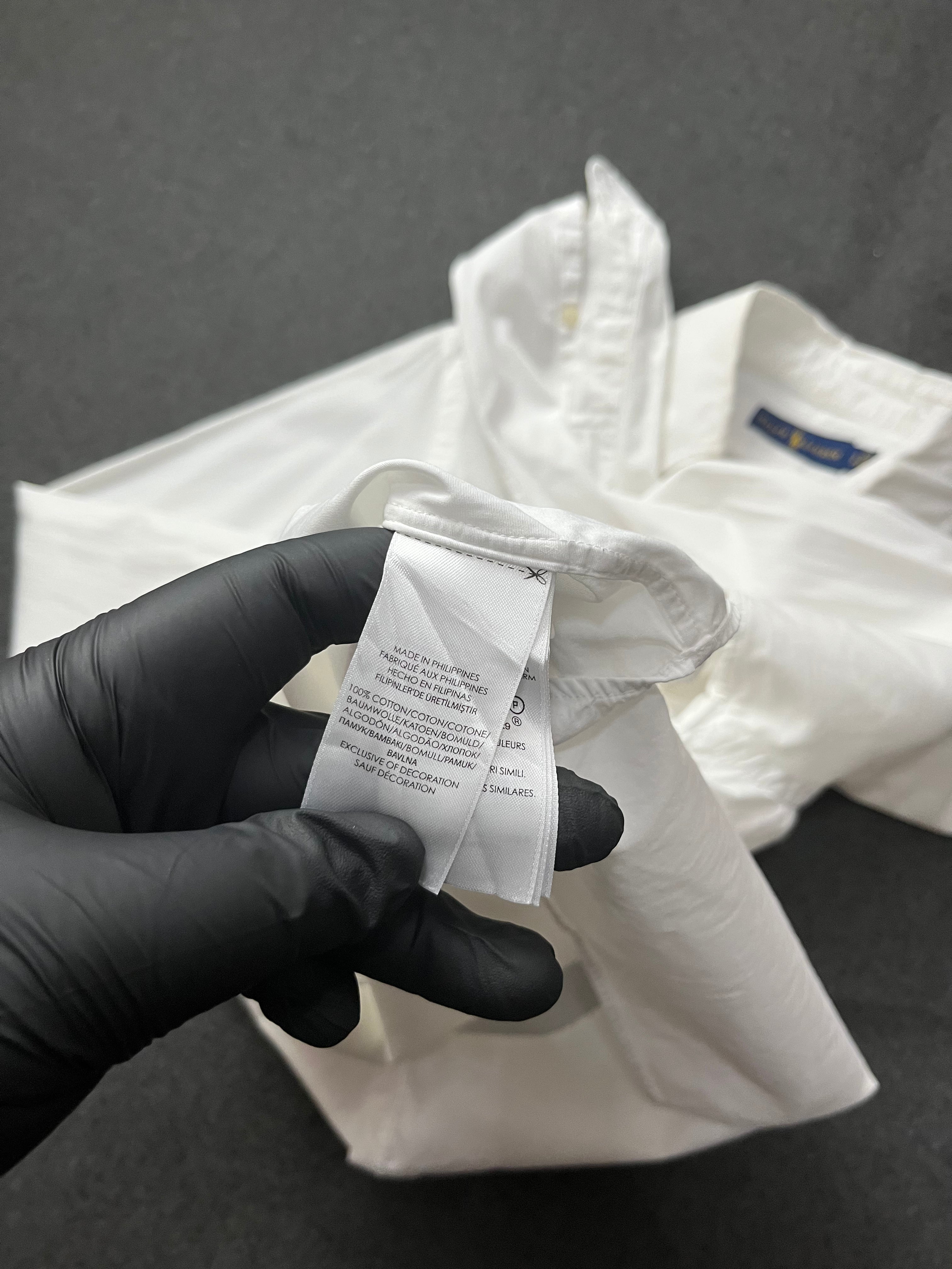 Polo Ralph Lauren classic fit long-sleeve oxford shirt with a blue embroidered logo