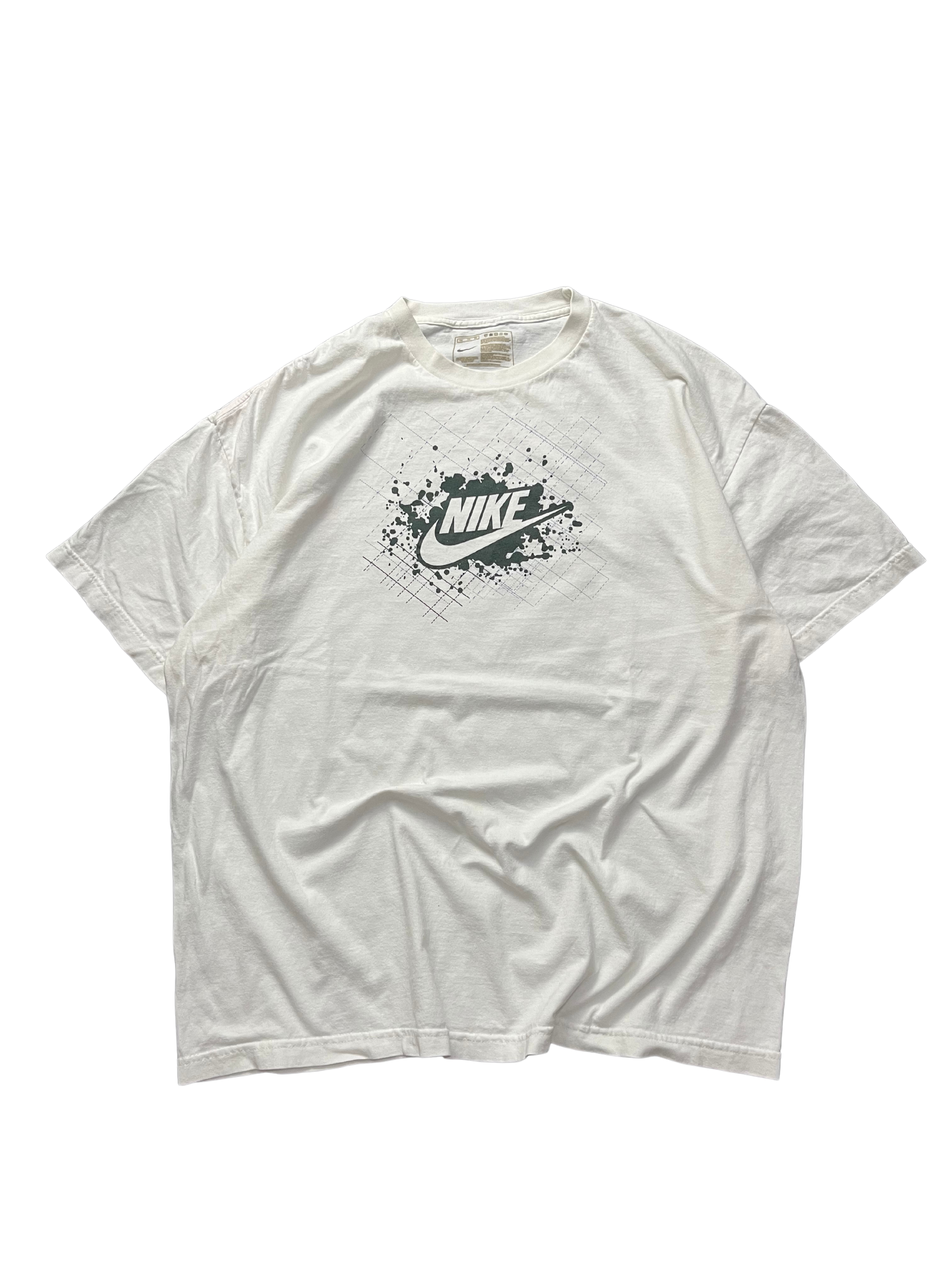 Nike Shirt White Logo Spell Out Logo