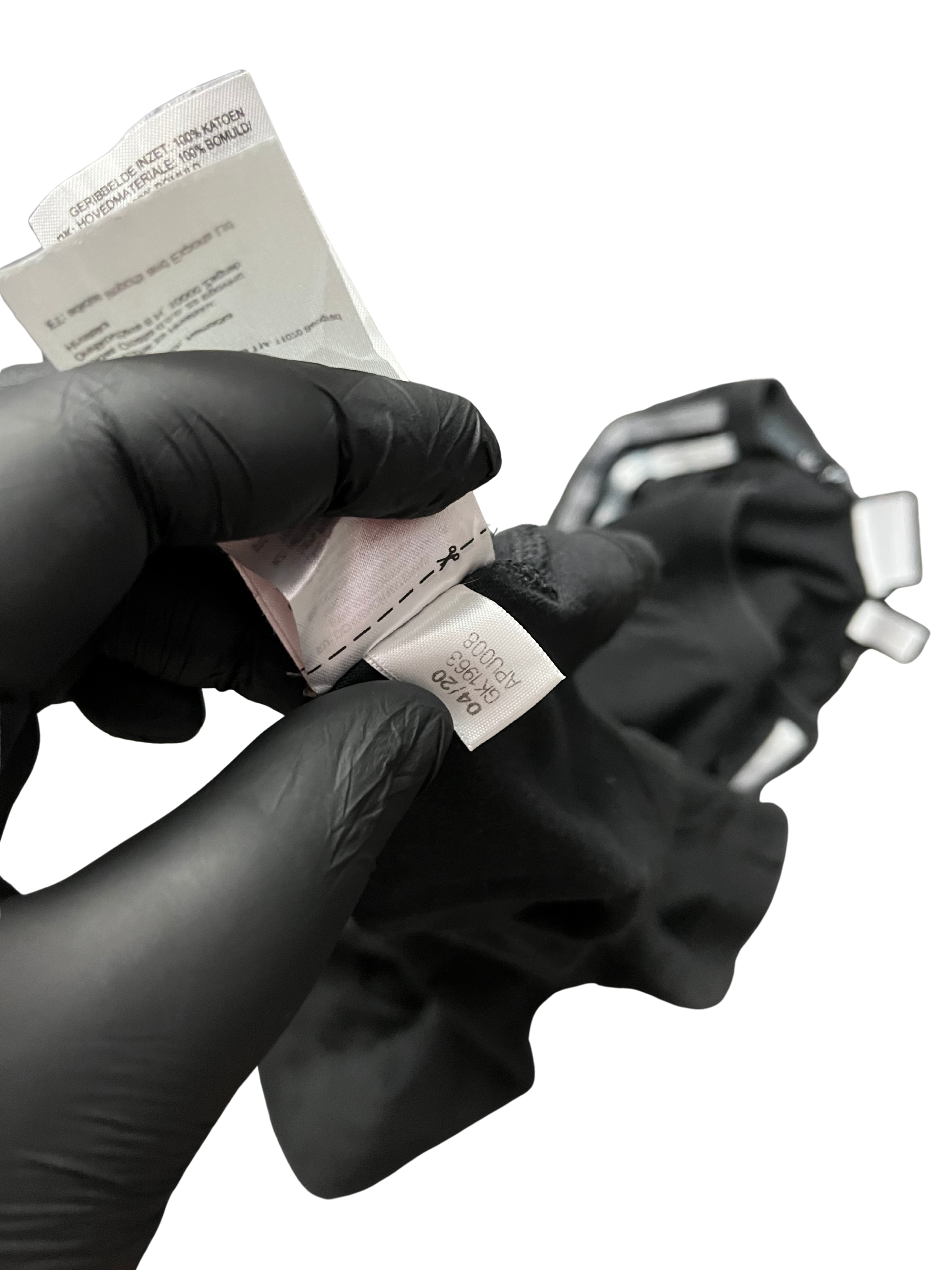 Adidas Originals Stripe Logo Micro Mark Round Neck Casual Short Sleeve Black