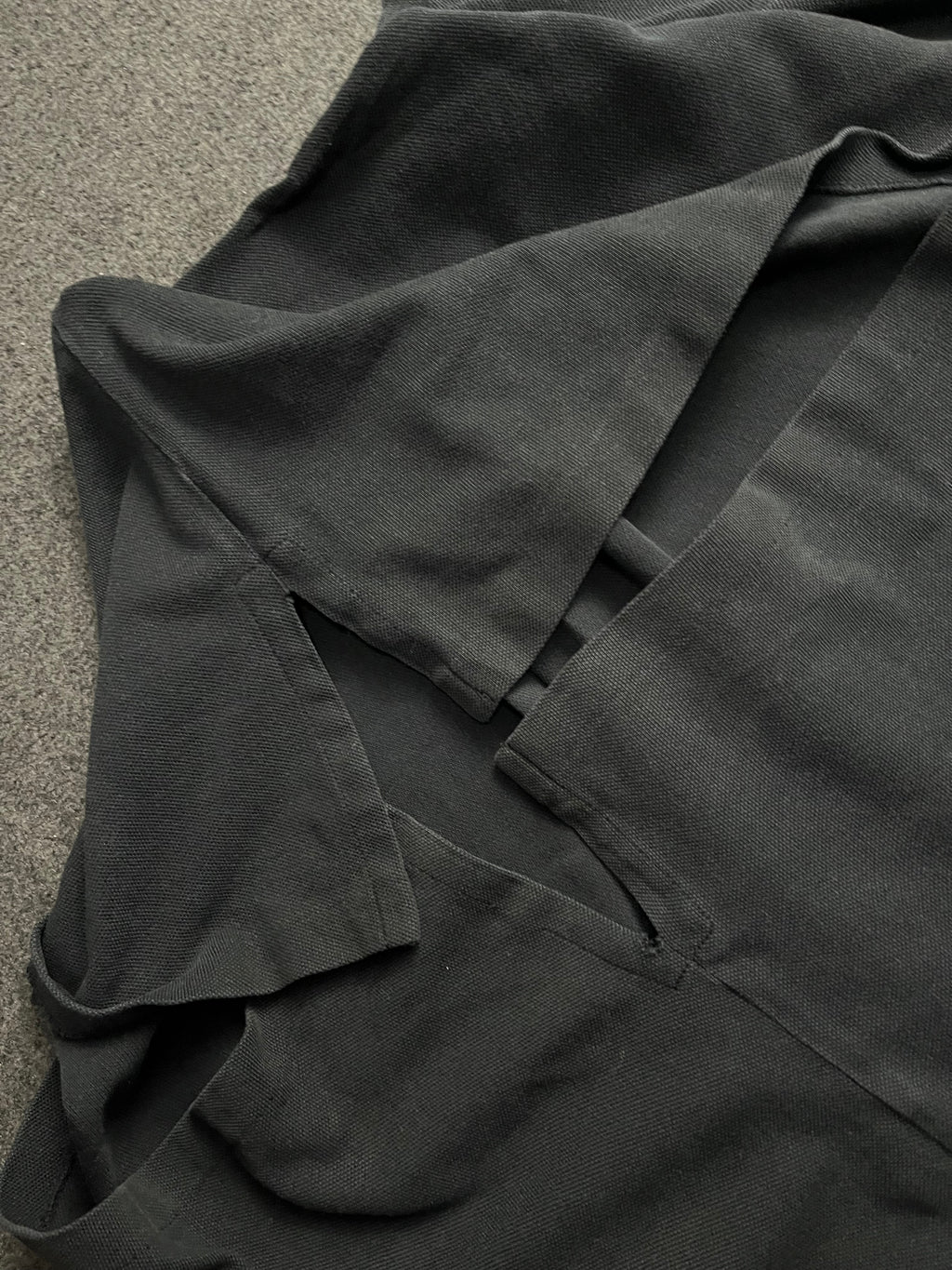 Polo Ralph Lauren black cotton polo shirt with a red embroidered logo