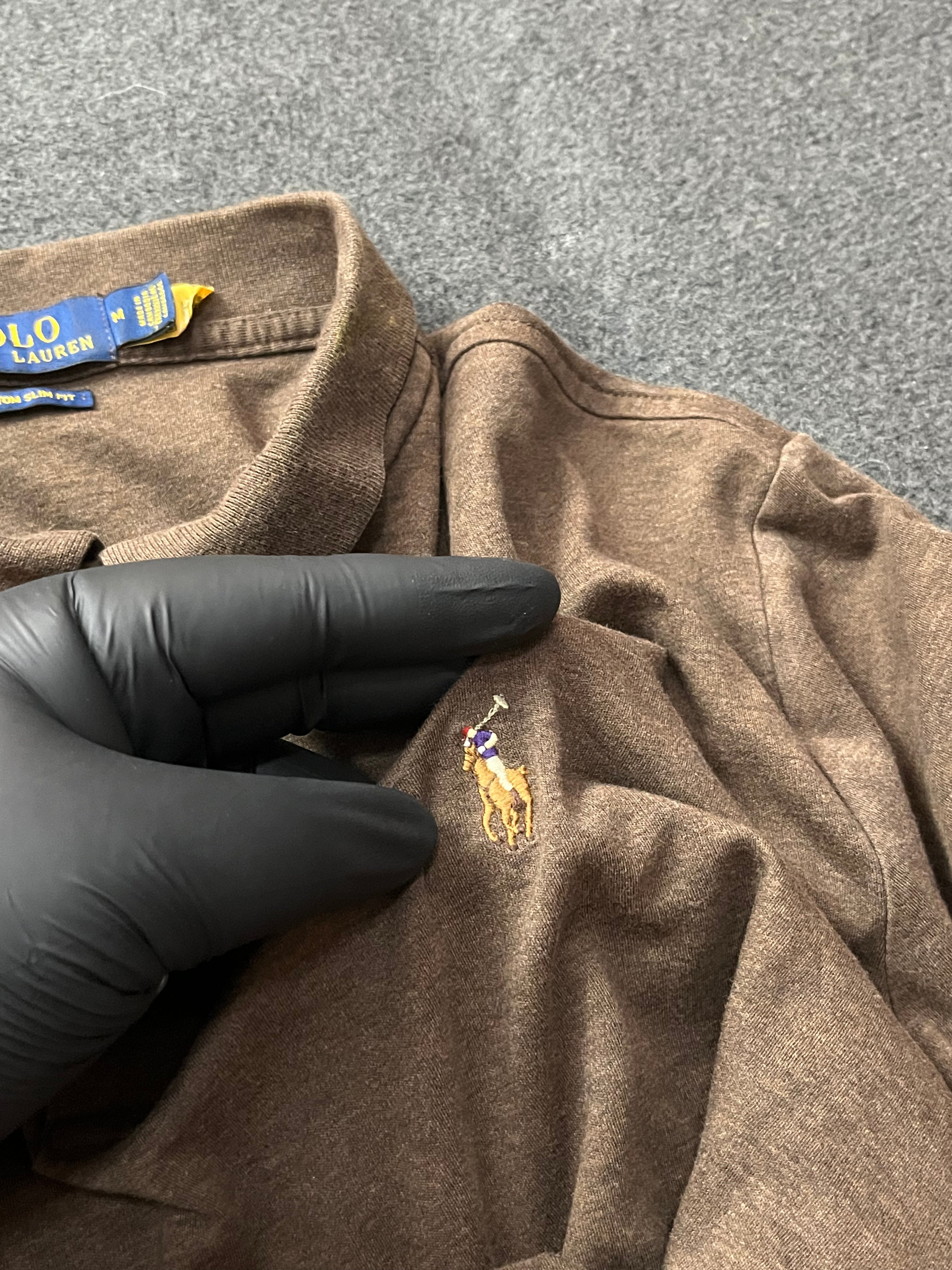 Polo Ralph Lauren Polo Pony polo shirt in brown cotton