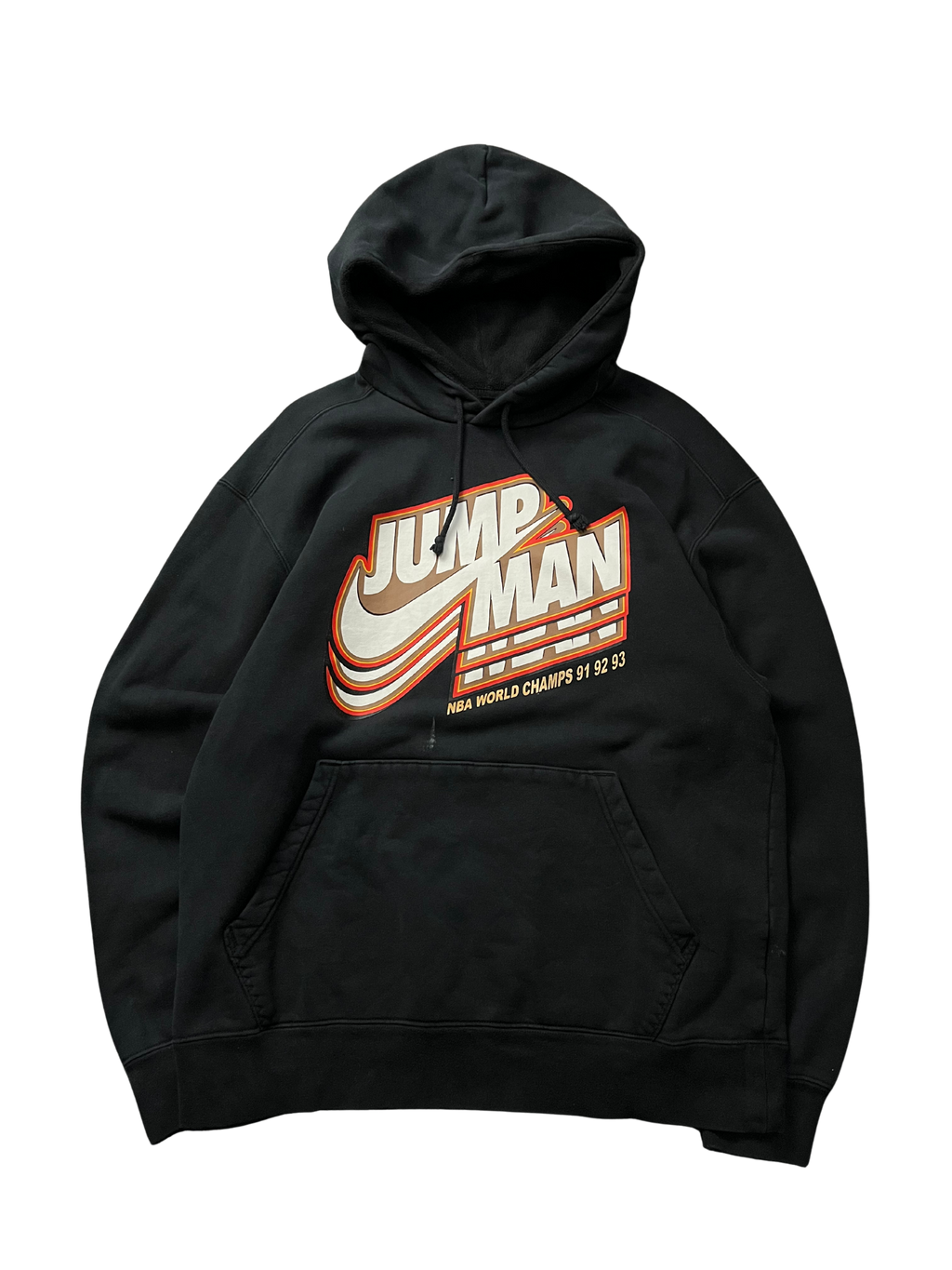 Nike Jordan Jumpman Core Fleece Pullover Hoodie with "NBA WORLD CHAMPS 91 92 93"