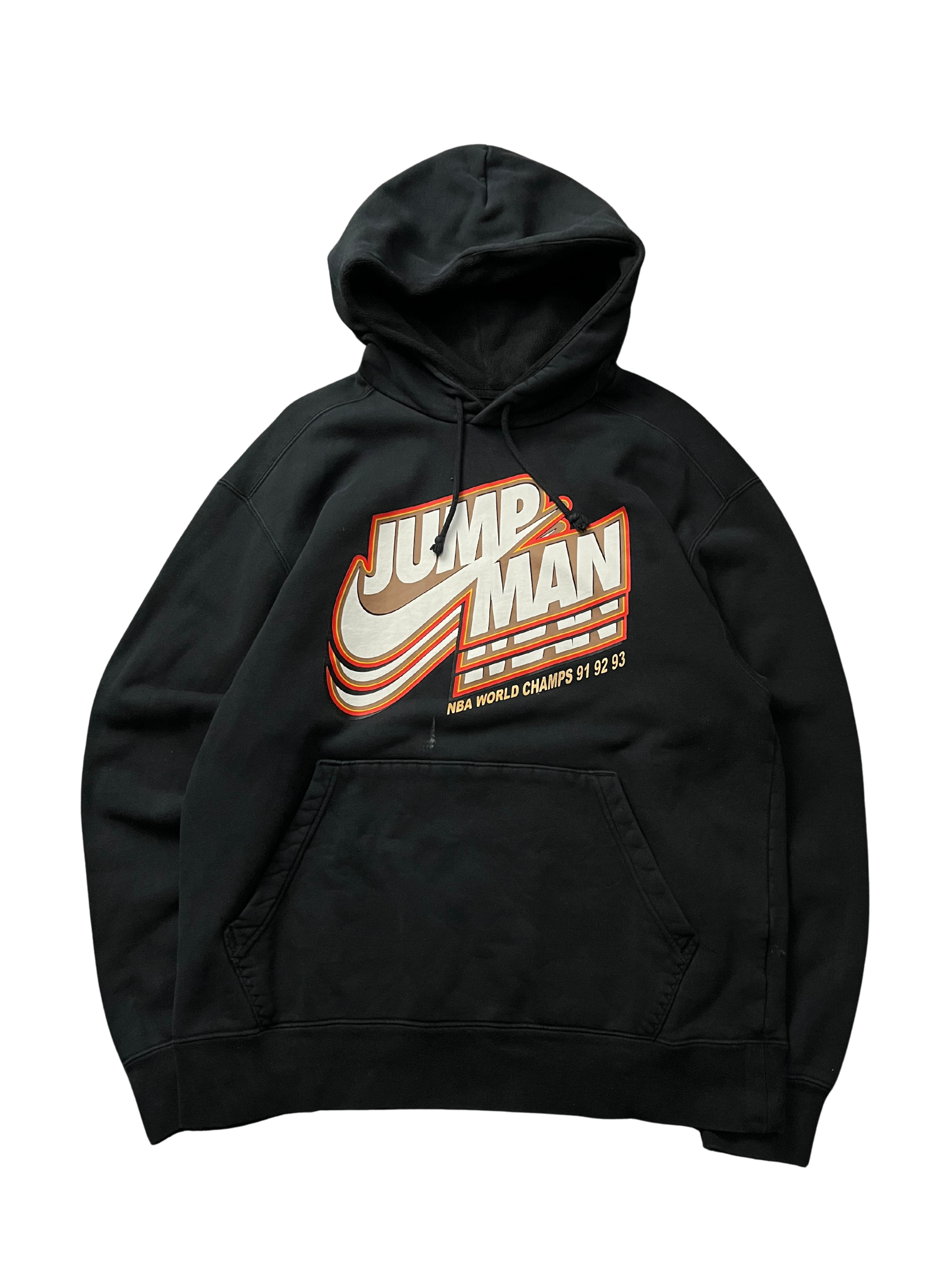Nike Jordan Jumpman Core Fleece Pullover Hoodie with "NBA WORLD CHAMPS 91 92 93"