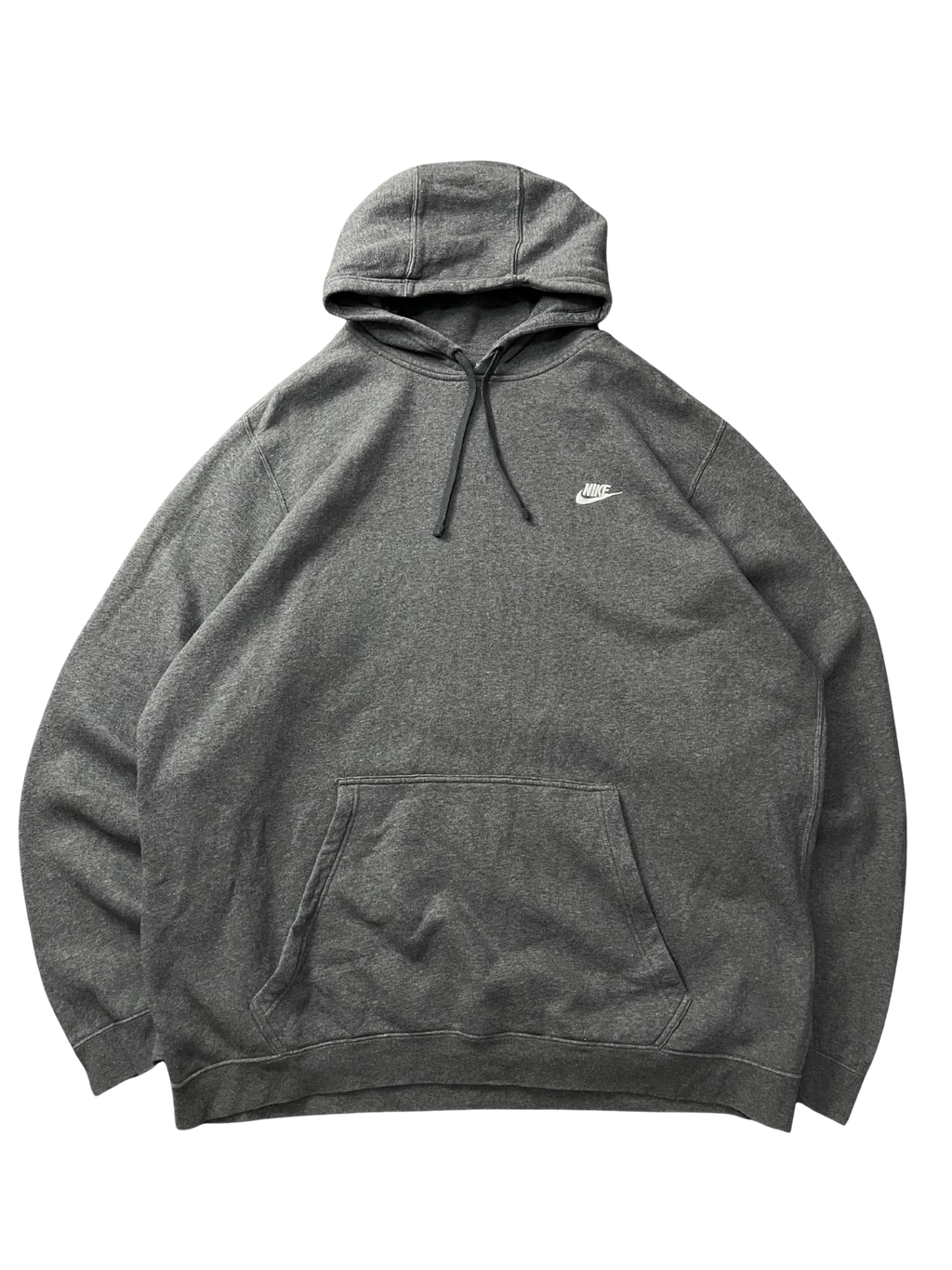 Nike Dark Grey Heather Club Men's Pull-Over Fleece Hoodie