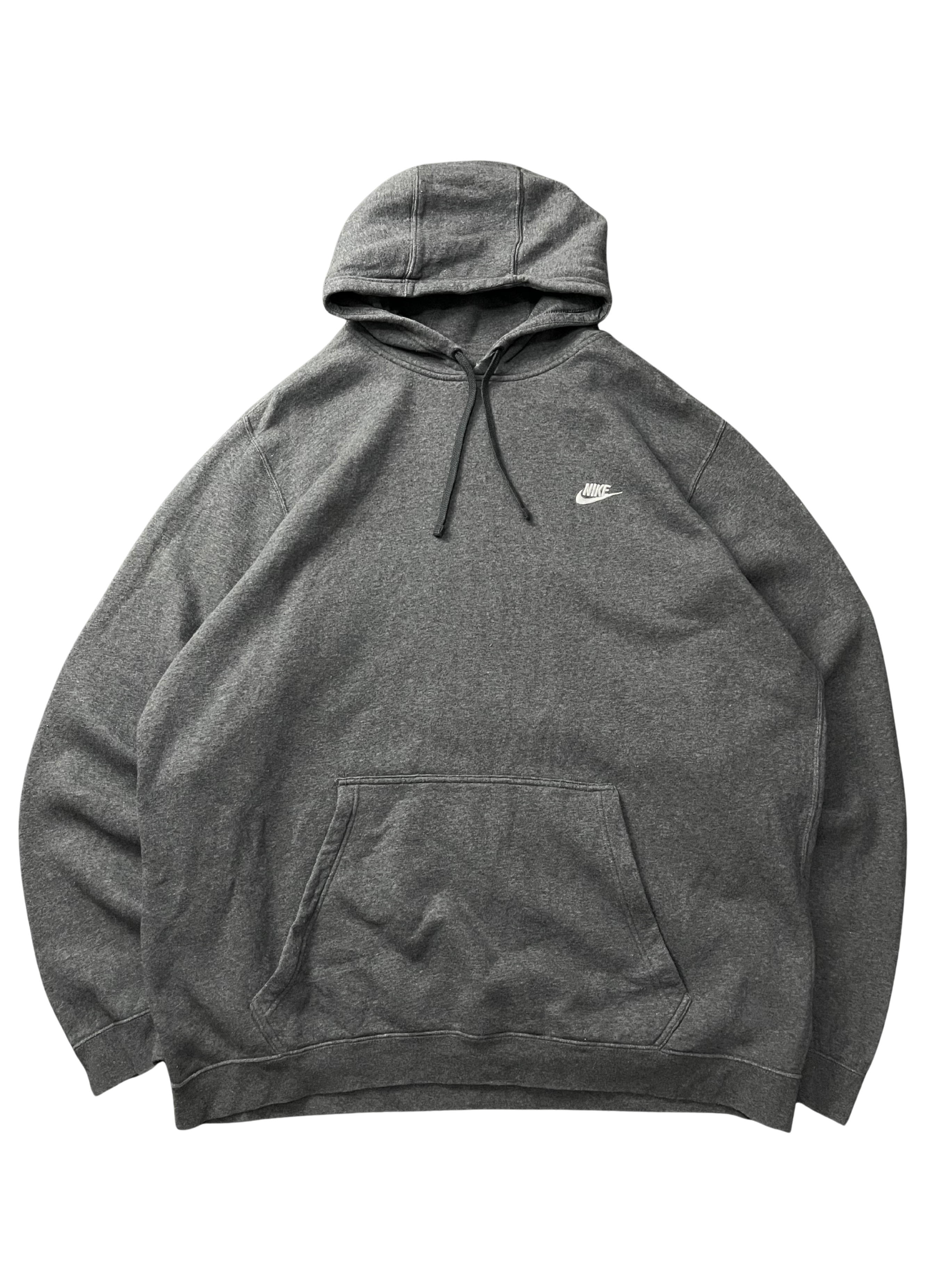 Nike Dark Grey Heather Club Men's Pull-Over Fleece Hoodie