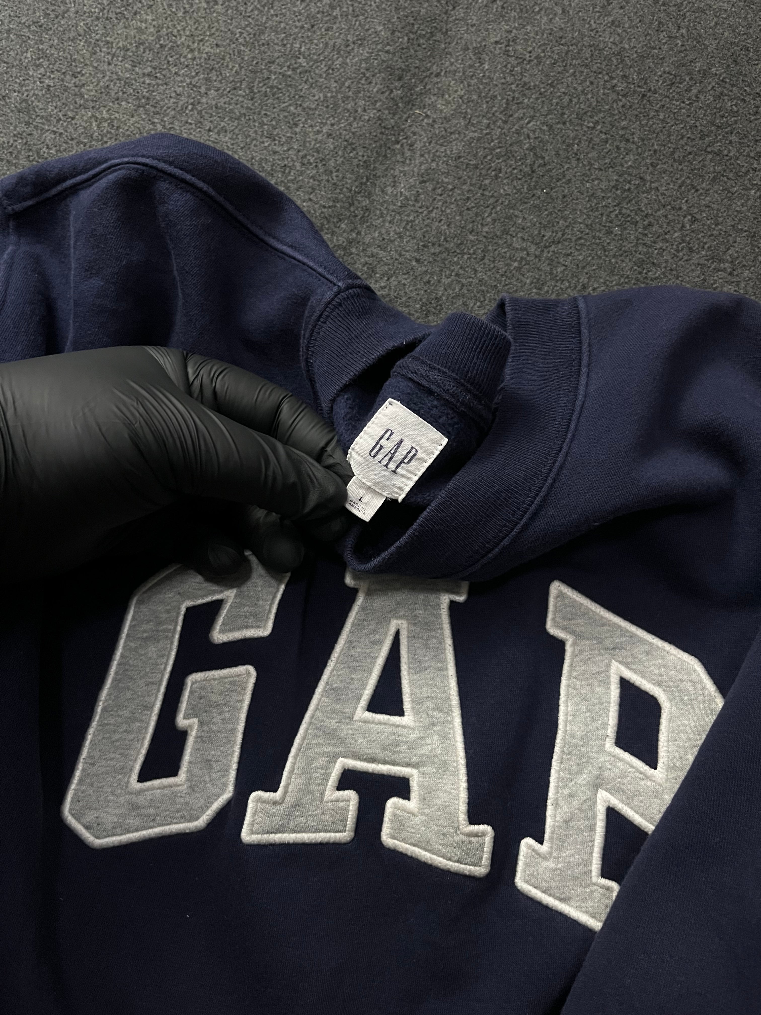 Gap Logo Crewneck Sweatshirt Navy Blue